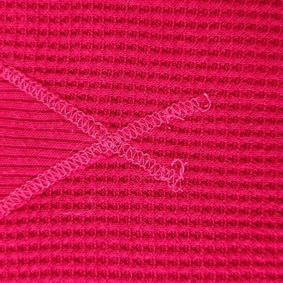 Hollister Red Pajama Crop Top Small - Picture 5 of 7